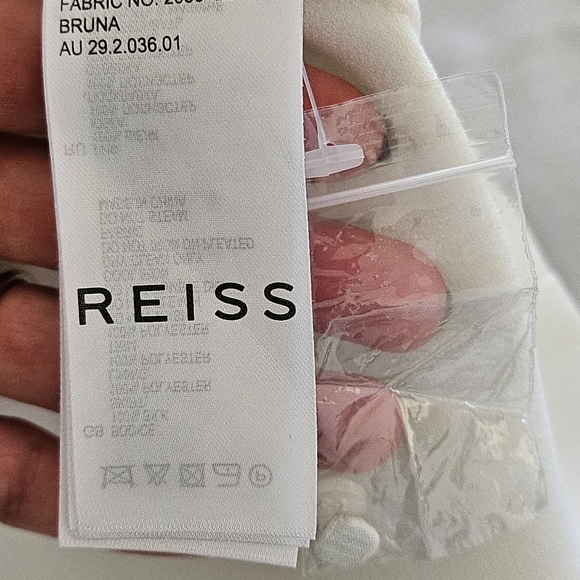 Reiss Bruna Lace Trim A Line Dress - Picture 11 of 13